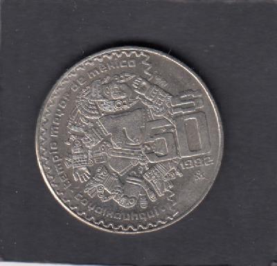 Beschrijving: 50 Pesos COYOLXAUHQUI 